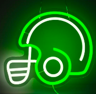 Football Helmet (Green) 4D