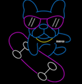 Skateboard Frenchie 3C