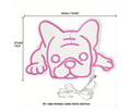 Frenchie Dog Pink 2E